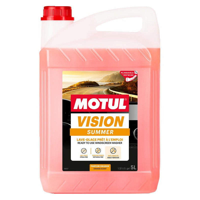 MOTUL VISION SUMMER INSECT REMOVER SUVINE KLAASIPESU 5L