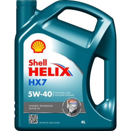 SHELL HELIX HX7 5W40 4L