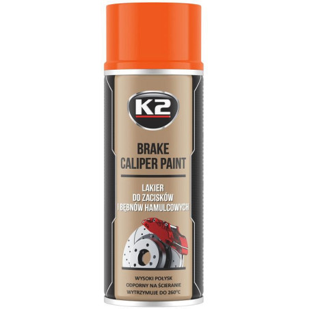 K2 BRAKE CALIPER PAINT +260°C KUUMAKINDEL VÄRV ORANZ 400ML/AE