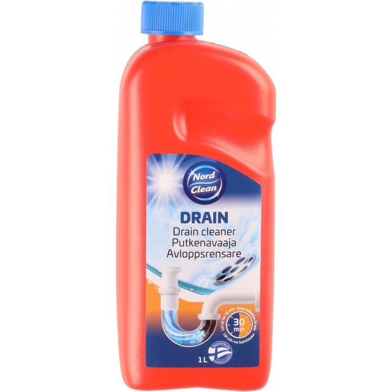 KANALISATSIOONI TORU PUHASTAJA/AVAJA (TORUSIIL) "DRAIN CLEANER" 1L NORD CLEAN