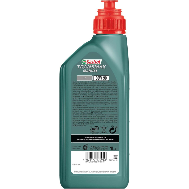 CASTROL TRANSMAX MANUAL EP 80W90 1L