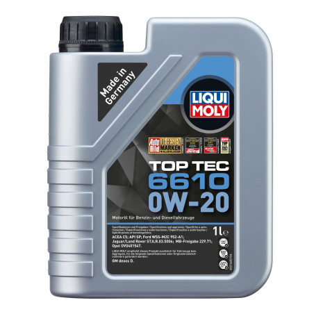 LIQUI MOLY TOP TEC 6610 0W20 1L