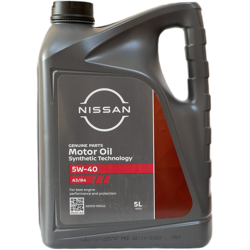 NISSAN A3/B4 5W40 5L NISSAN A3/B4 5W40 5L