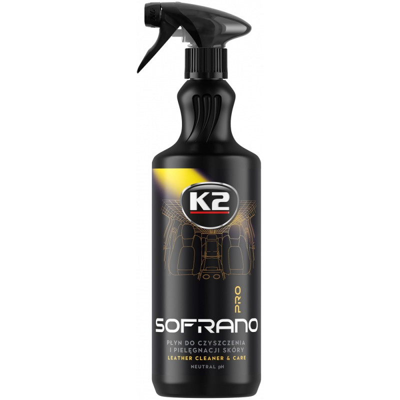 K2 SOFRANO PRO NAHKPINDADE PUHASTUS- JA HOOLDUSVAHEND 1L/PIHUSTI K2 SOFRANO PRO NAHKPINDADE PUHASTUS- JA HOOLDUSVAHEND 1L/PIHUSTI