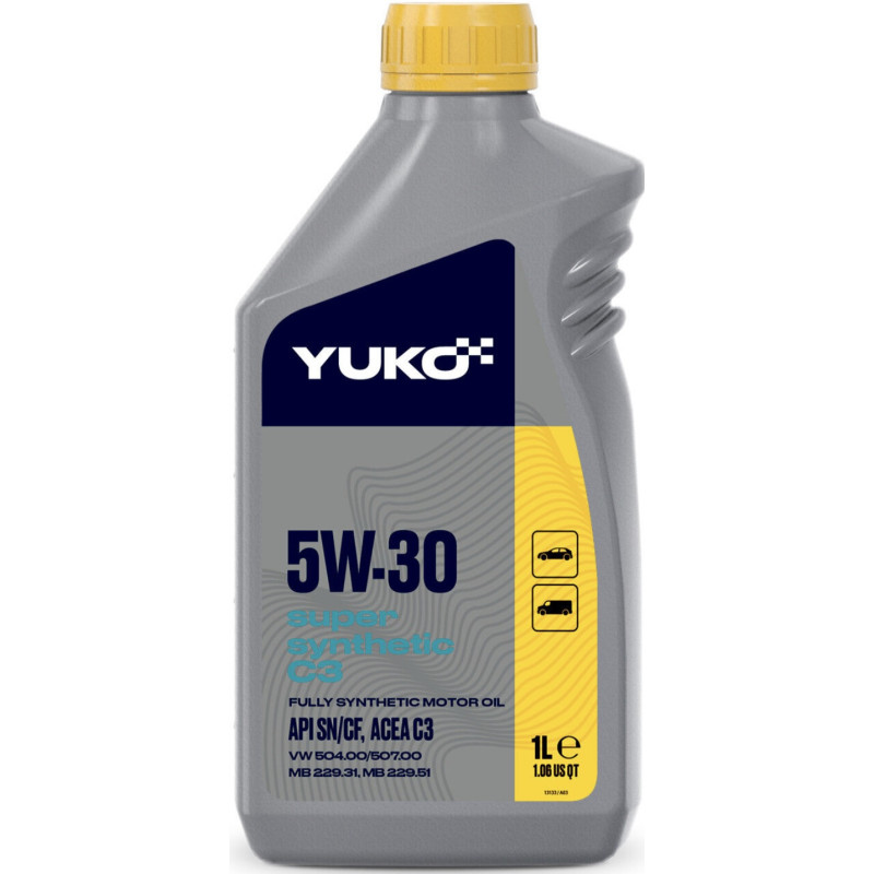 YUKO SUPER SYNTHETIC C3 5W30 1L YUKO SUPER SYNTHETIC C3 5W30 1L