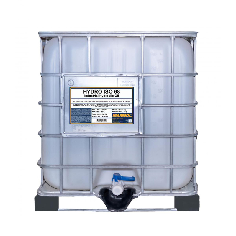 Mannol 2103 HLP 68 1000L konteiner Mannol 2103 HLP 68 1000L konteiner