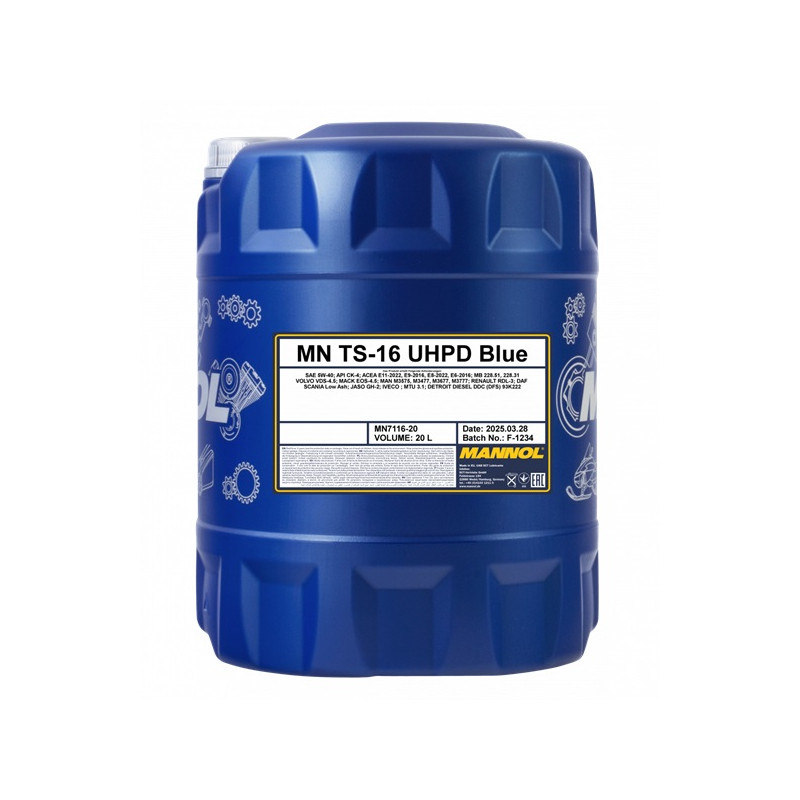 Mannol 7116 TS-16 UHPD Blue 5W40 20L Mannol 7116 TS-16 UHPD Blue 5W40 20L