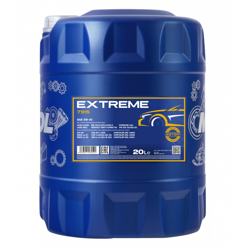 Mannol 7915 Extreme 5W40 20L Mannol 7915 Extreme 5W40 20L