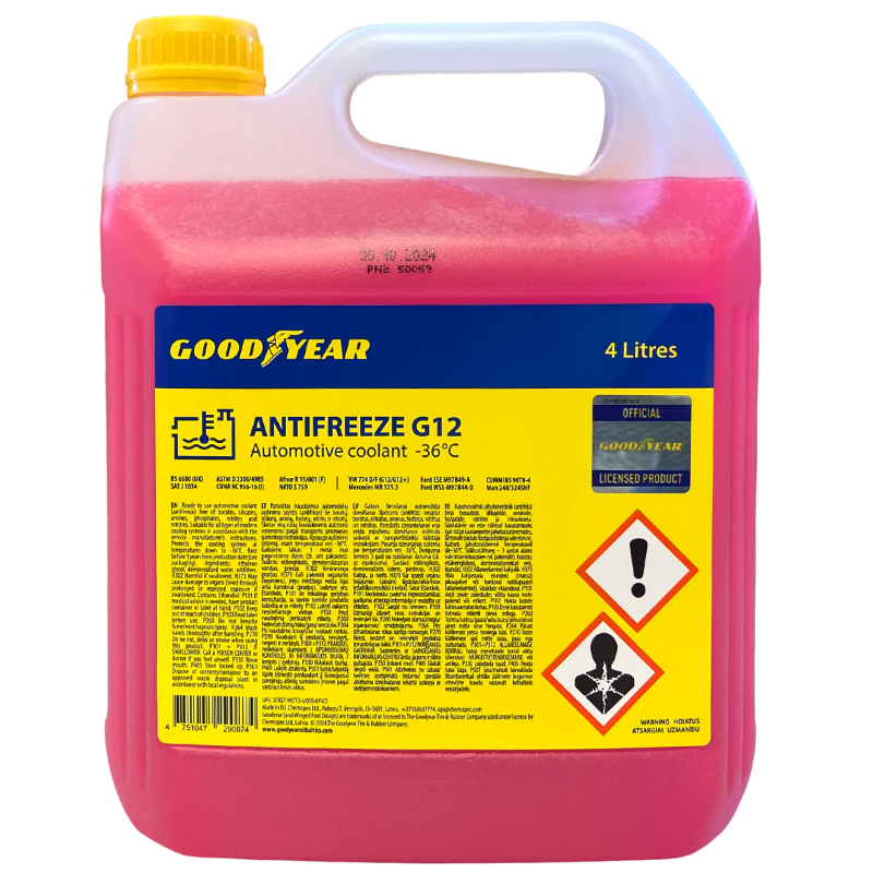 GOODYEAR ANTIFREEZE G12 -36C 4L