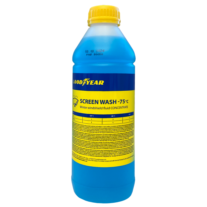 GOODYEAR SCREEN WASH CONCENTRATE -75C 1L GOODYEAR SCREEN WASH CONCENTRATE -75C 1L