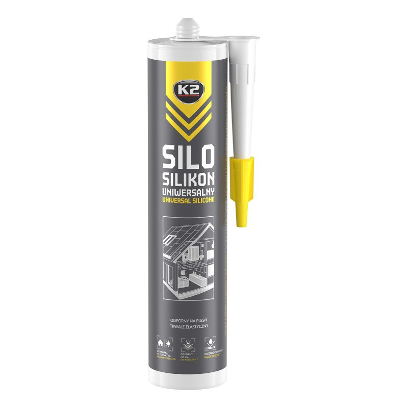 K2 SILO UNIVERSAL SILICONE CLEAR UNIVERSAALNE SILIKOON VÄRVITU 300ML/PADRUN