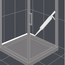 K2 SILO SANITARY SILICONE CLEAR SANITAARSILIKOON VÄRVITU 300ML/PADRUN