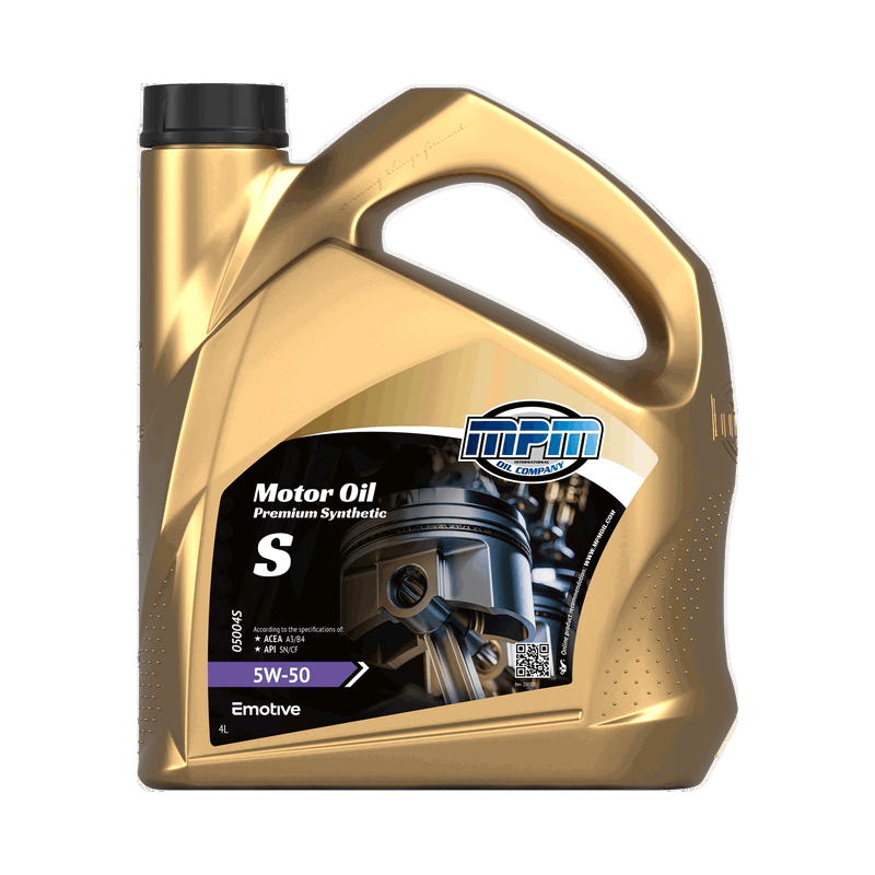 MPM Motor Oil Premium Synthetic S 5W50 4L