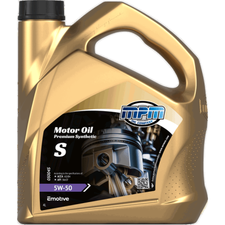 MPM Motor Oil Premium Synthetic S 5W50 4L