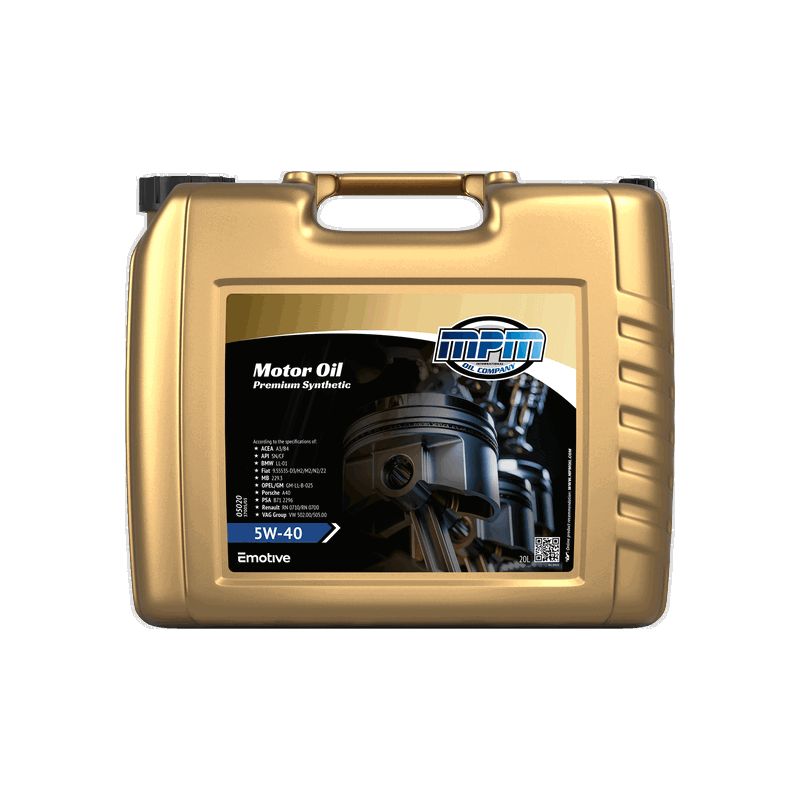 MPM Motor Oil Premium Synthetic 5W40 20L