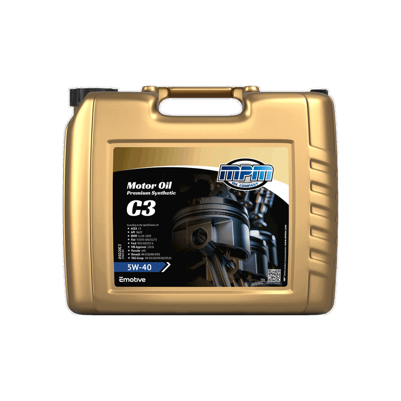 MPM Motor Oil Premium Synthetic C3 5W40 20L