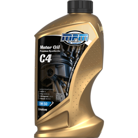 MPM Motor Oil Premium Synthetic C4 5W30 1L
