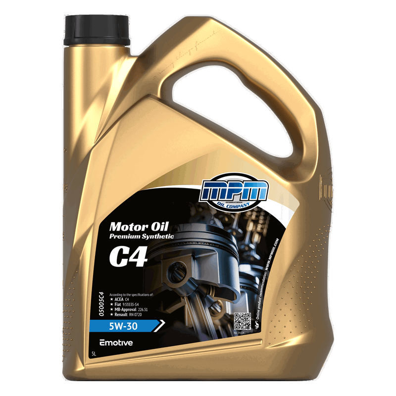 MPM Motor Oil Premium Synthetic C4 5W30 5L