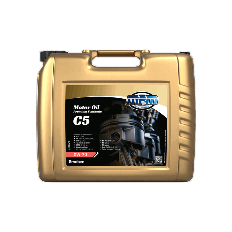 MPM Motor Oil Premium Synthetic C5 0W20 20L