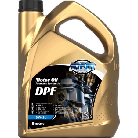 MPM Motor Oil Premium Synthetic DPF 5W30 5L