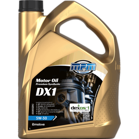 MPM Motor Oil Premium Synthetic DX1 5W30 5L