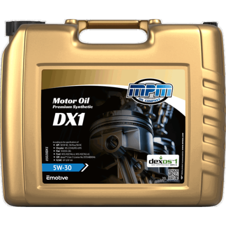 MPM Motor Oil Premium Synthetic DX1 5W30 20L