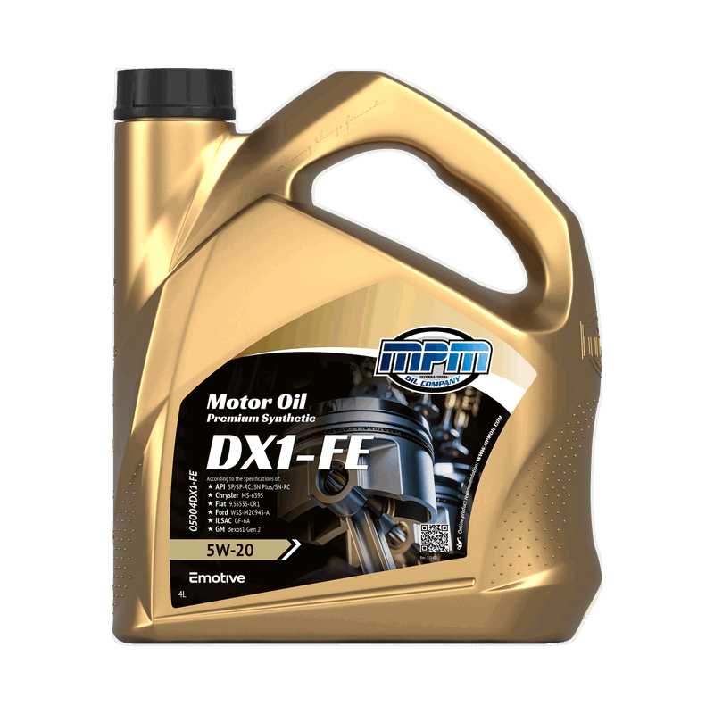 MPM Motor Oil Premium Synthetic DX1-FE 5W20 4L