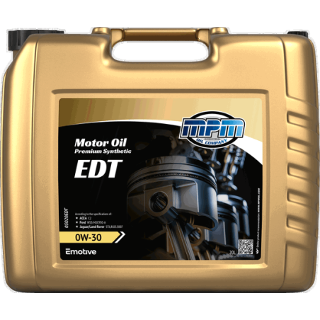 MPM Motor Oil Premium Synthetic EDT 0W30 20L
