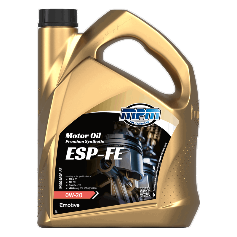 MPM Motor Oil Premium Synthetic ESP-FE 0W20 5L