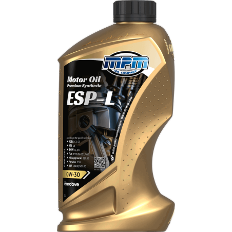 MPM Motor Oil Premium Synthetic ESP-L 0W30 1L
