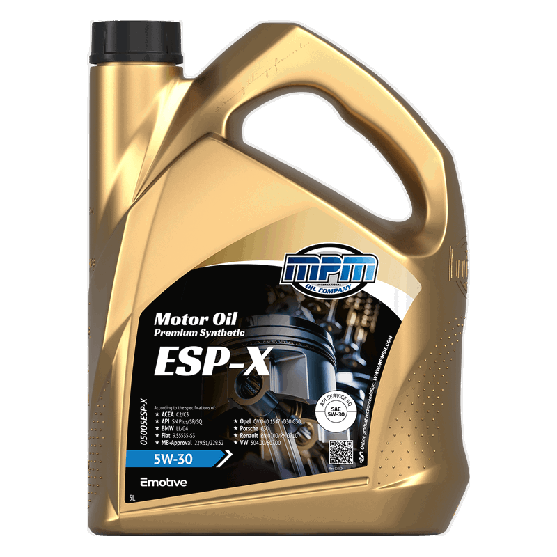 MPM Motor Oil Premium Synthetic ESP-X 5W30 5L