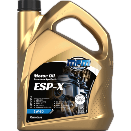 MPM Motor Oil Premium Synthetic ESP-X 5W30 5L