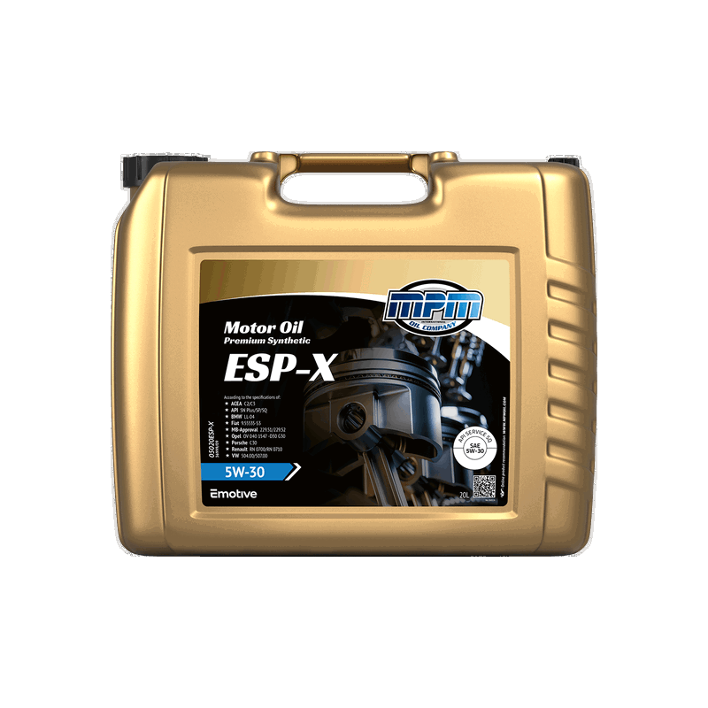 MPM Motor Oil Premium Synthetic ESP-X 5W30 20L