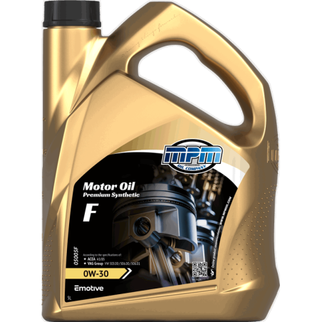 MPM Motor Oil Premium Synthetic F 0W30 5L
