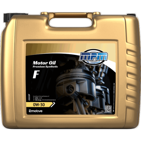 MPM Motor Oil Premium Synthetic F 0W30 20L