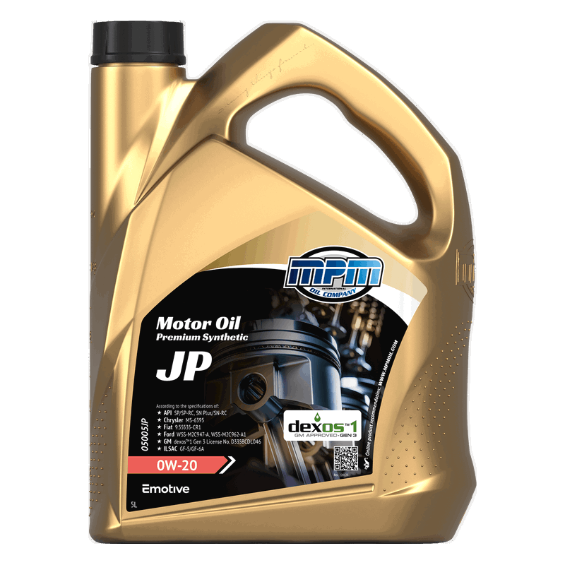 MPM Motor Oil Premium Synthetic JP 0W20 5L