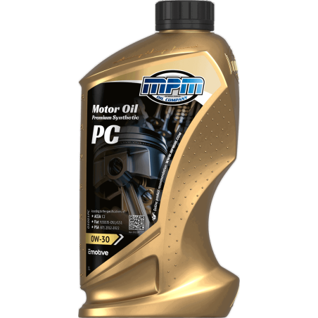 MPM Motor Oil Premium Synthetic PC 0W30 1L