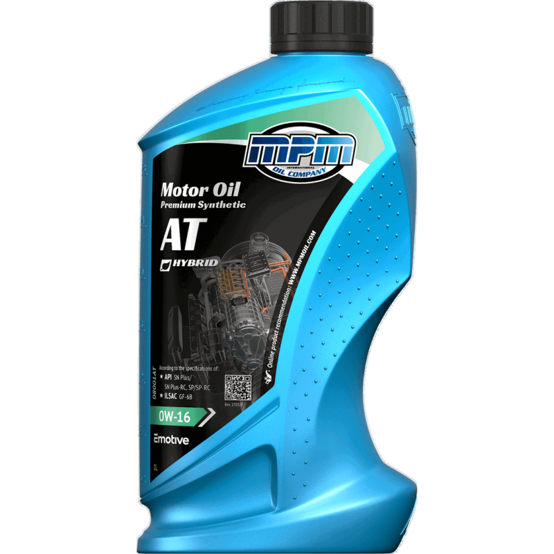 MPM Motor Oil Premium Synthetic AT 0W16 1L