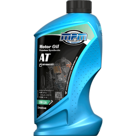 MPM Motor Oil Premium Synthetic AT 0W16 1L