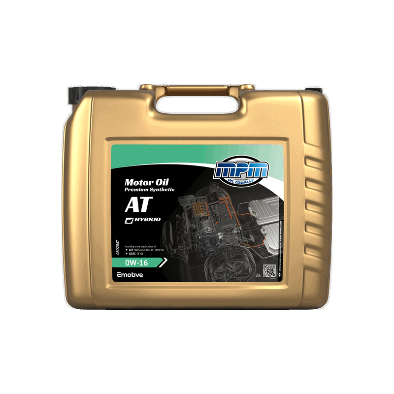 MPM Motor Oil Premium Synthetic AT 0W16 20L
