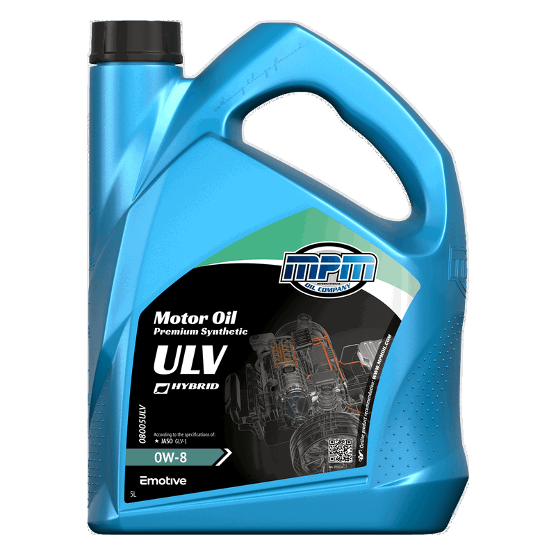 MPM Motor Oil Premium Synthetic ULV 0W8 5L