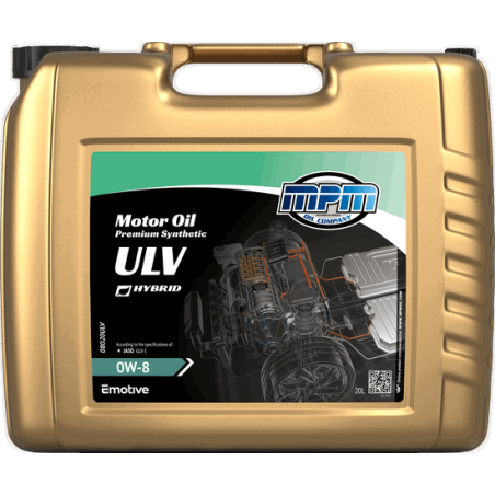 MPM Motor Oil Premium Synthetic ULV 0W8 20L