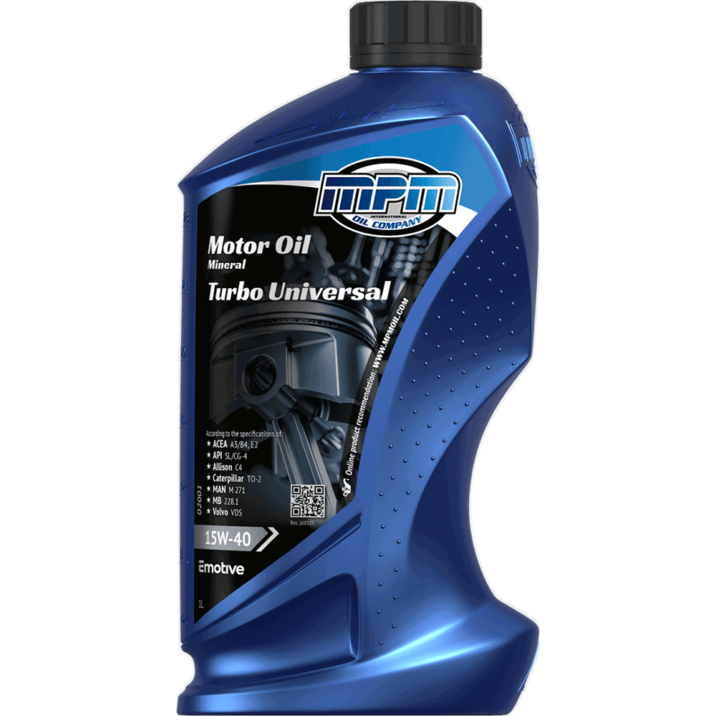 MPM Motor Oil Mineral Turbo Universal 15W40 1L