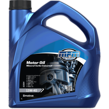 MPM Motor Oil Mineral Turbo Universal 15W40 4L