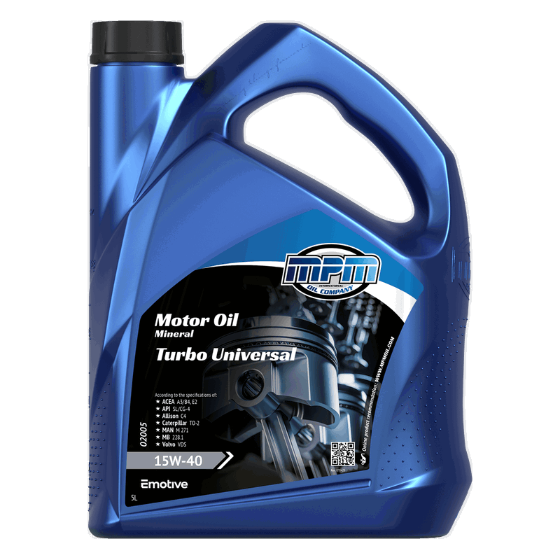 MPM Motor Oil Mineral Turbo Universal 15W40 5L