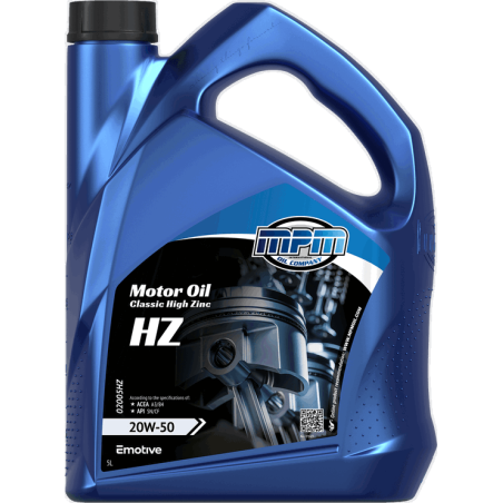 MPM Motor Oil Mineral Classic High Zinc HZ 20W50 5L