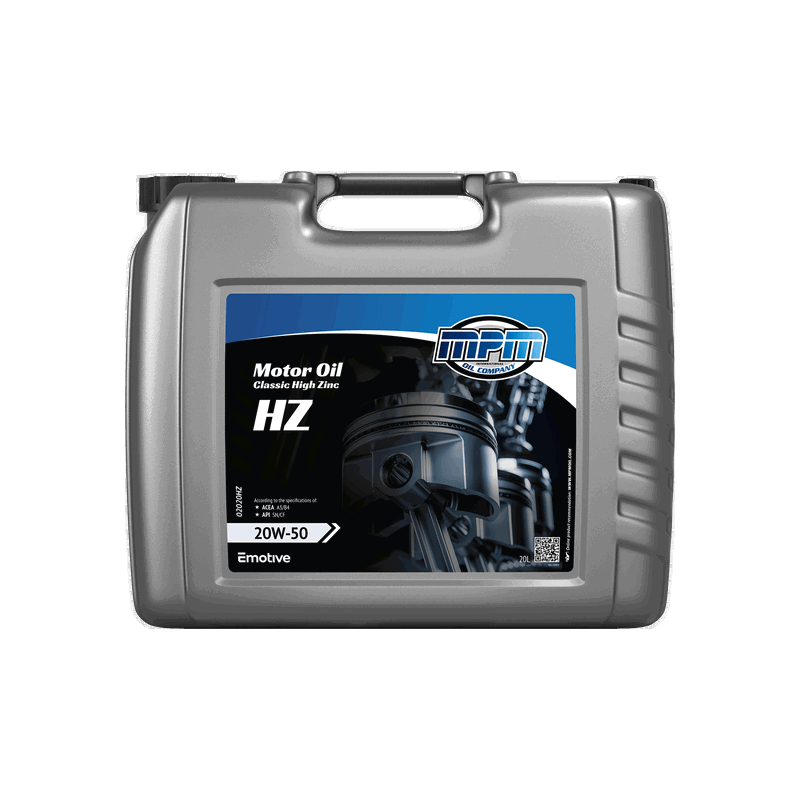 MPM Motor Oil Mineral Classic High Zinc HZ 20W50 20L