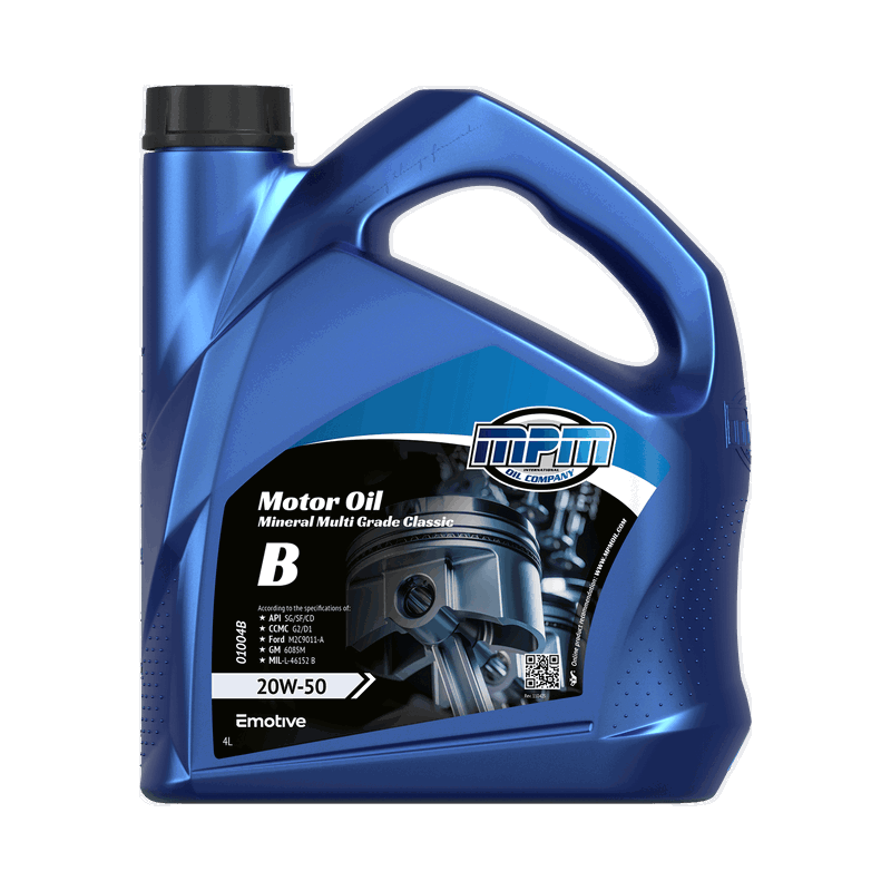 MPM Motor Oil Mineral Classic 20W50 4L
