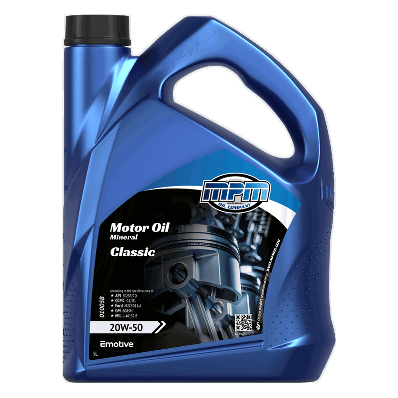 MPM Motor Oil Mineral Classic 20W50 5L