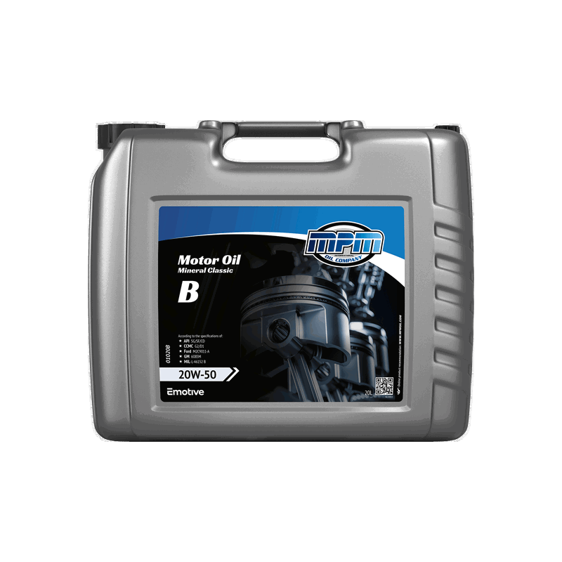 MPM Motor Oil Mineral Classic 20W50 20L